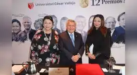 César Acuña, fundador de la UCV, reafirmó el compromiso de la universidad con la paz al recibir a 12 laureados Nobel. Fuente: Difusión. César Acuña, fundador de la UCV, reafirmó el compromiso de la universidad con la paz al recibir a 12 laureados Nobel. Fuente: Difusión.