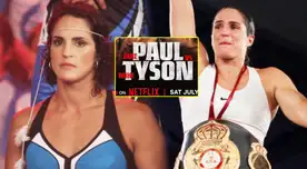 Kina Malpartida en pelea de Mike Tyson vs Jake Paul por Netflix.