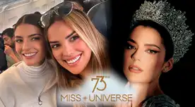 Cassandra Sánchez de la Madrid apoya a Tatiana Calmell antes del Miss Universo 2024.