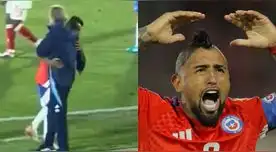 Arturo Vidal y Ricardo Gareca se abrazaron tras ganar el partido ante Venezuela. Arturo Vidal y Ricardo Gareca se abrazaron tras ganar el partido ante Venezuela.