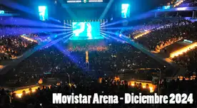 Conoce todo sobre todos los conciertos en el Movistar Arena para diciembre del 2024.