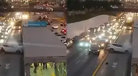 Camioneta sufre accidente en vía del Metropolitano y generó caos en la estación Estadio Nacional Camioneta sufre accidente en vía del Metropolitano y generó caos en la estación Estadio Nacional