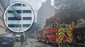 Centro de Lima: incendio consume un edificio del jirón Camaná frente al Real Plaza Centro de Lima: incendio consume un edificio del jirón Camaná frente al Real Plaza