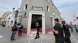 Banco Scotiabank de Trujillo es asaltado en medio del corazón de la cuidad.