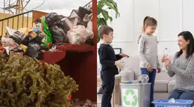 Reciclar durante las fiestas de fin de año.