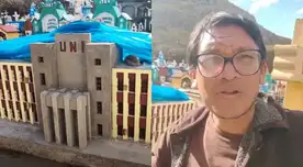 Peruano se queda en SHOCK al encontrar tumba con réplica de la UNI en cementerio: "Se me pone la piel de gallina"