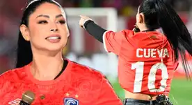 Pamela Franco se mostró emocionada al usar camiseta de Christian Cueva.