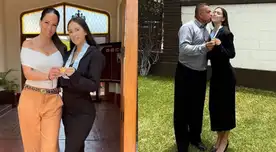 Melissa Klug y Raúl Marquina asistieron a la colegiatura de su hija.