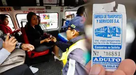 Guardar los boletos de micro en Perú