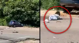 Bebé sobrevive a brutal accidente y es hallado gateando en la carretera, pero su madre murió Bebé sobrevive a brutal accidente y es hallado gateando en la carretera, pero su madre murió