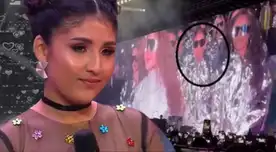 Milena Warthon es criticada por aparecer detrás de Shakira.