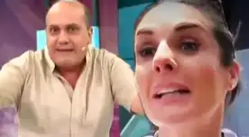 Rebeca Escribens sorprende a Kurt Villavicencio.