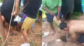 Un menor de 1 año y 8 meses cayó en un pozo abandonado de más de 20 metros de profundidad en Loreto.