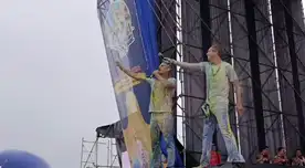 Duilio Vallebuona y Gino Tassara celebraron a lo grande en el Carnaval de Cajamarca