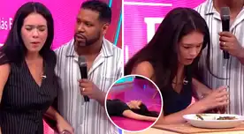 Jazmín Pinedo sufre 'aparatosa caída' EN VIVO y Eddson Dávila tiene INESPERADA reacción