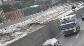 Río Rímac se desborda y bloquea accesos a San Juan de Lurigancho.