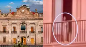 Usuarios en las redes sociales captaron el momento que la silueta de una mujer aparentemente desnuda fue vista por segundos en una de las ventanas del histórico Palacio de Gobierno de San Luis Potosí. Usuarios en las redes sociales captaron el momento que la silueta de una mujer aparentemente desnuda fue vista por segundos en una de las ventanas del histórico Palacio de Gobierno de San Luis Potosí.