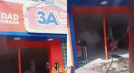 Según testigos, dos sujetos ingresaron a robar, pero al no hallar dinero, se llevaron productos y arrojaron un líquido inflamable antes de huir.