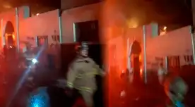 Incendio consume almacén en Barrios Altos: Bomberos luchan contra siniestro iniciado por fuga de gas Incendio consume almacén en Barrios Altos: Bomberos luchan contra siniestro iniciado por fuga de gas
