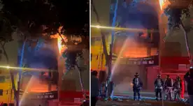 Incendio en Comas consume un almacén de colchones.