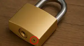 Los agujeritos del candado cumplen una función esencial para alargar su duración. Los agujeritos del candado cumplen una función esencial para alargar su duración.