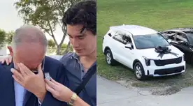 Papá de Tony Succar ROMPE EN LLANTO por CARRAZO que sus hijos le regalaron y reacciona: "¿Para qué gastan?"