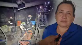 Mujer se quiebra al recordar a su hermano que murió en Pataz.