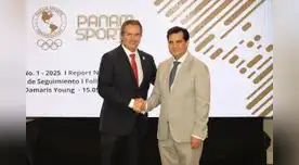Presidente del IPD junto al titular de Panam Sports