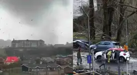 Tornado deja destrucción y alarma nacional.