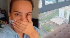 Mónica Cabrejos revela el TERROR que vivió durante el fuerte temblor desde su departamento del piso 21