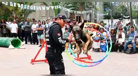 ESPECTACULAR show GRATUITO de la brigada CANINA de Miraflores por Fiestas Patrias