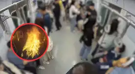 ¡Caos total! Hombre prendió fuego un vagón con 160 pasajeros tras perder un juicio de divorcio