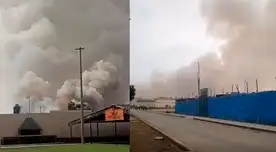 Incendio en Base Naval del Callao causa despliegue masivo de bomberos Incendio en Base Naval del Callao causa despliegue masivo de bomberos