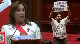 Congresistas interrumpen mensaje a la Nación de Dina Boluarte