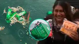 Marina lanza INMINENTE advertencia a pescadores de Ancón que rematan productos de contenedores que cayeron al mar