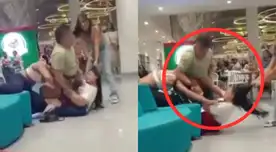 ¡Desenmascarada! Madre e hija golpean a la amante tras descubrir infidelidad en centro comercial