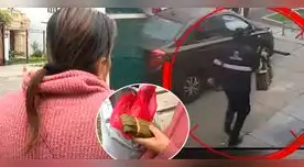 Vendedora de tamales acusa a fiscalizador de San Isidro de robo. Todo quedó grabado