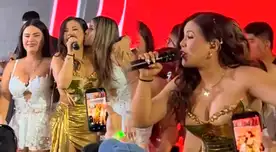 Estrella Torres canta junto a Son del Duke.