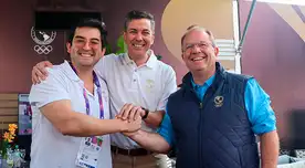 Santiago Peña sostuvo encuentro con presidente del Comité Olímpico Peruano en ASU2025