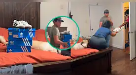 Padre da lección a su hijo que hacía bullying y regala todas sus zapatillas por burlarse de quienes no usaban zapatos de 'marca'