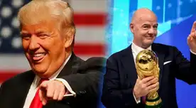 Donald Trump le hace curiosa broma al presidente de la FIFA.