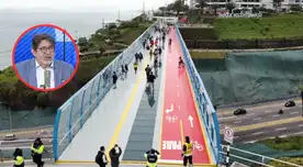 Alcalde de Miraflores defiende ciclovía del Puente de la Paz: “Los ciclistas están sumamente contentos”