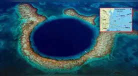 Científicos perforan el Gran Agujero Azul y descubren un nuevo patrón del cambio climático alarmante. Científicos perforan el Gran Agujero Azul y descubren un nuevo patrón del cambio climático alarmante.