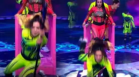 Rosángela Espinoza sufre FUERTE CAÍDA en vivo y Onelia Molina corrió para AUXILIARLA angustiada