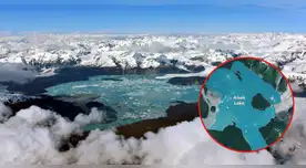 La NASA encuentra una estructura milenaria oculta bajo el glaciar de Alaska.