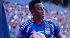Christian Cueva se perderá los próximos partidos de su club tras sufrir una dura lesión. Foto: Emelec