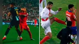 Carlos Zambrano volvió a agredir a Charles Aránguiz en el Alianza Lima vs U de Chile. Foto: captura/TNT Sports Carlos Zambrano volvió a agredir a Charles Aránguiz en el Alianza Lima vs U de Chile. Foto: captura/TNT Sports