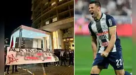 Alianza Lima fue recibida por pancartas e insultos de parte de la barra de U de Chile. Foto: composición EP Alianza Lima fue recibida por pancartas e insultos de parte de la barra de U de Chile. Foto: composición EP