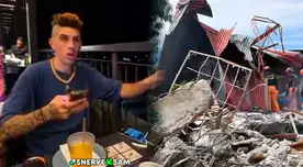 El influencer británico Sam Pepper fue sorprendido en vivo por el temblor de 6.9 grados