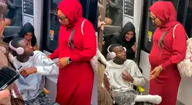 Embarazada EXIGE asiento de joven que llevaba su propia silla en el Metro: escena desata intenso debate en redes